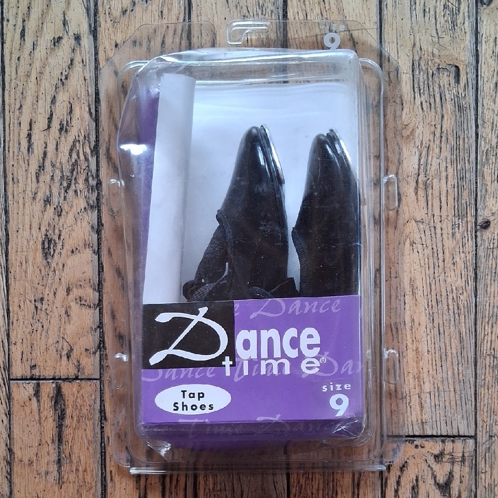 Kids Tap Shoes in Black - Size 9